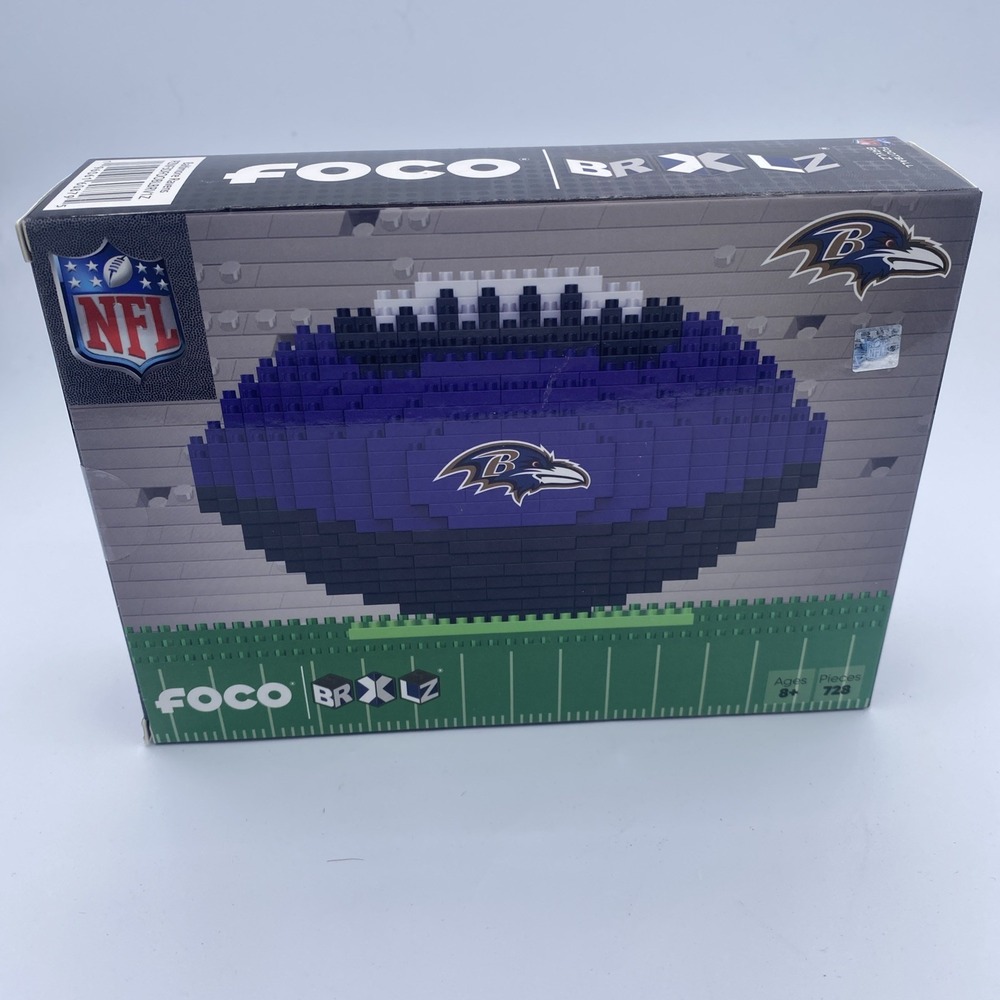 Baltimore Ravens NFL FOCO BRXLZ Football 728-Piece Building Block Set Construct